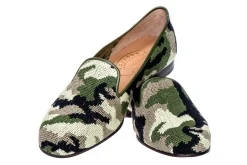 Camo Needlepoint Slipper (Women)<Stubbs & Wootton Best