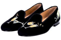 Celebrate Velvet Slipper (Wide)<Stubbs & Wootton Clearance