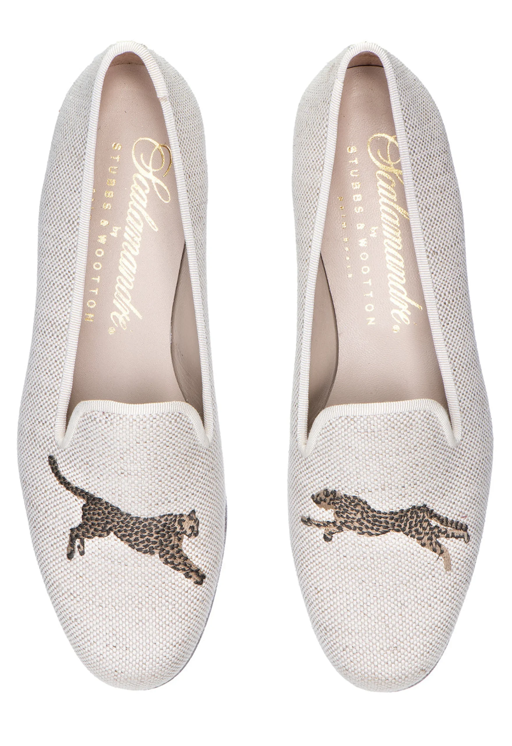 Cheetah Dune Linen Slipper (Men)<Stubbs & Wootton Sale