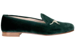 Cheetah Evergreen Velvet Slipper (Women)<Stubbs & Wootton Online