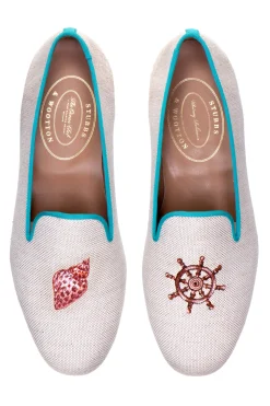 Conch Helm Linen Slipper (Men)<Stubbs & Wootton Sale