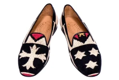 Crest Needlepoint Slipper (Narrow)<Stubbs & Wootton Hot
