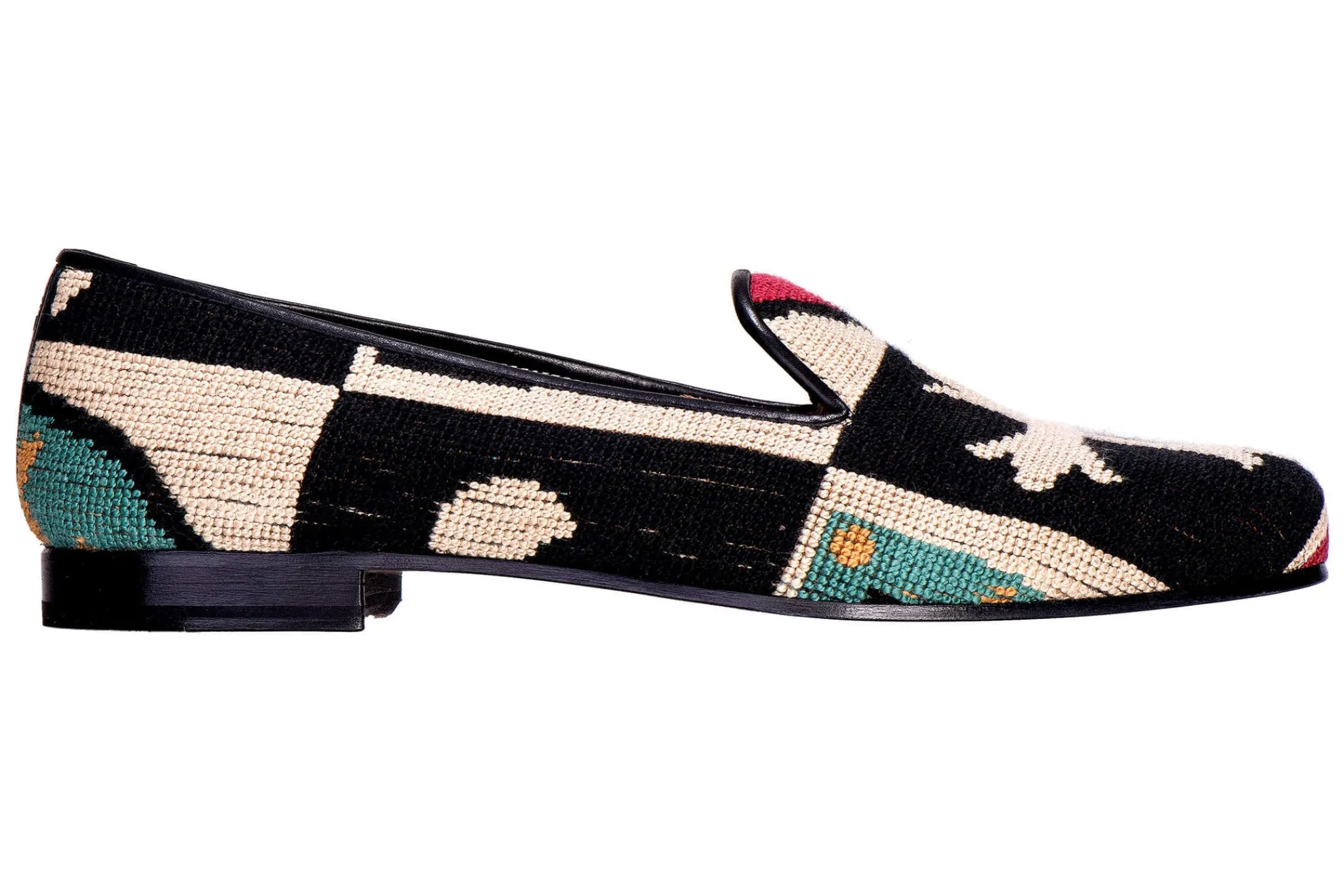 Crest Needlepoint Slipper (Narrow)<Stubbs & Wootton Hot