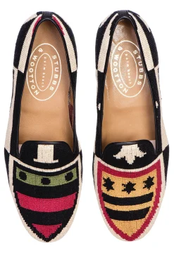 Crest Needlepoint Slipper (Women)<Stubbs & Wootton Sale