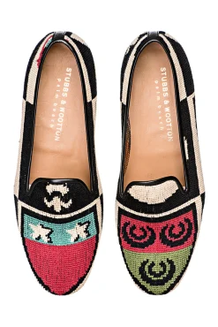 Crest Needlepoint Slipper (Women)<Stubbs & Wootton Sale
