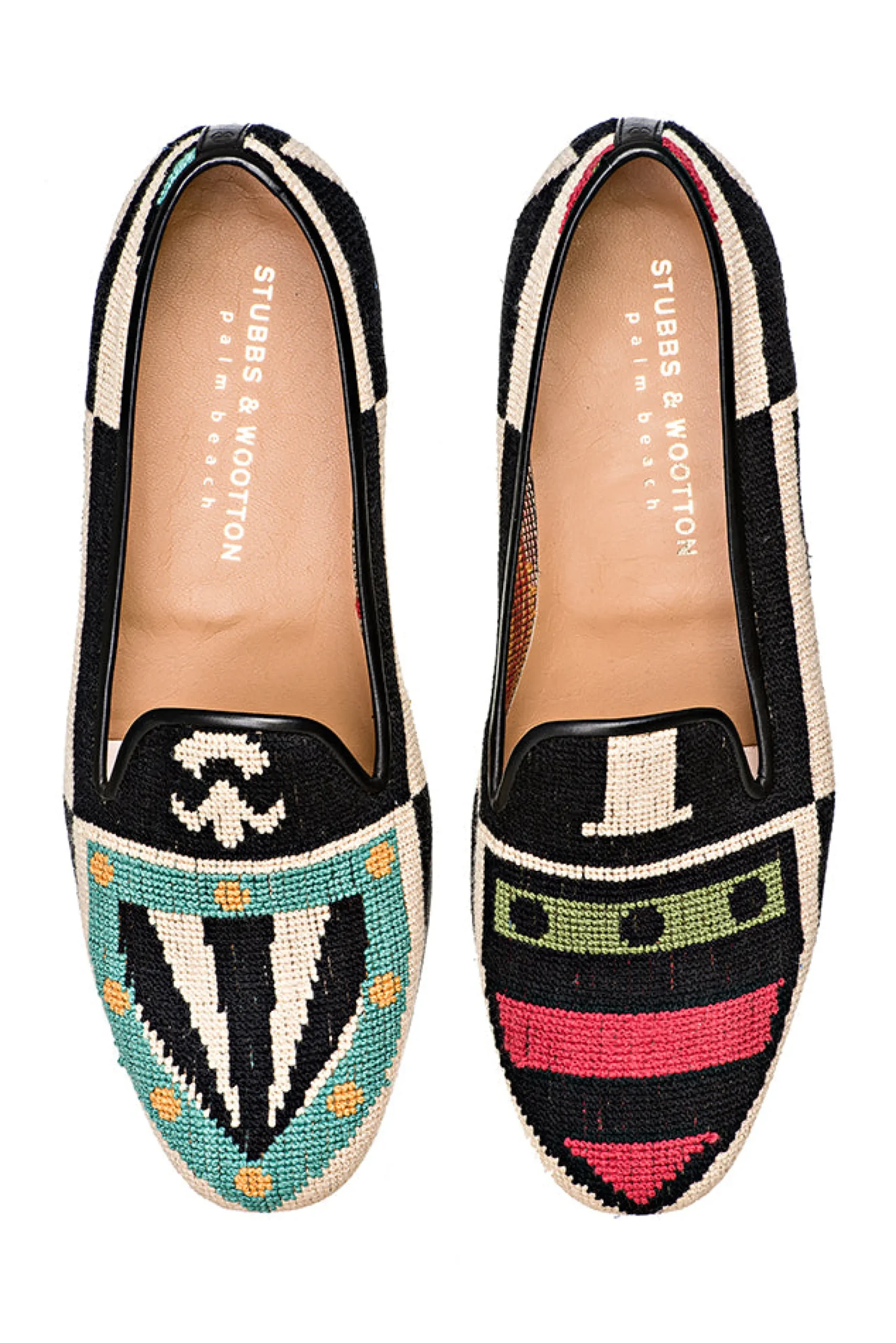 Crest Needlepoint Slipper (Narrow)<Stubbs & Wootton Discount