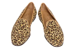 Jane Leopard Needlepoint Slipper (Wide)<Stubbs & Wootton Hot