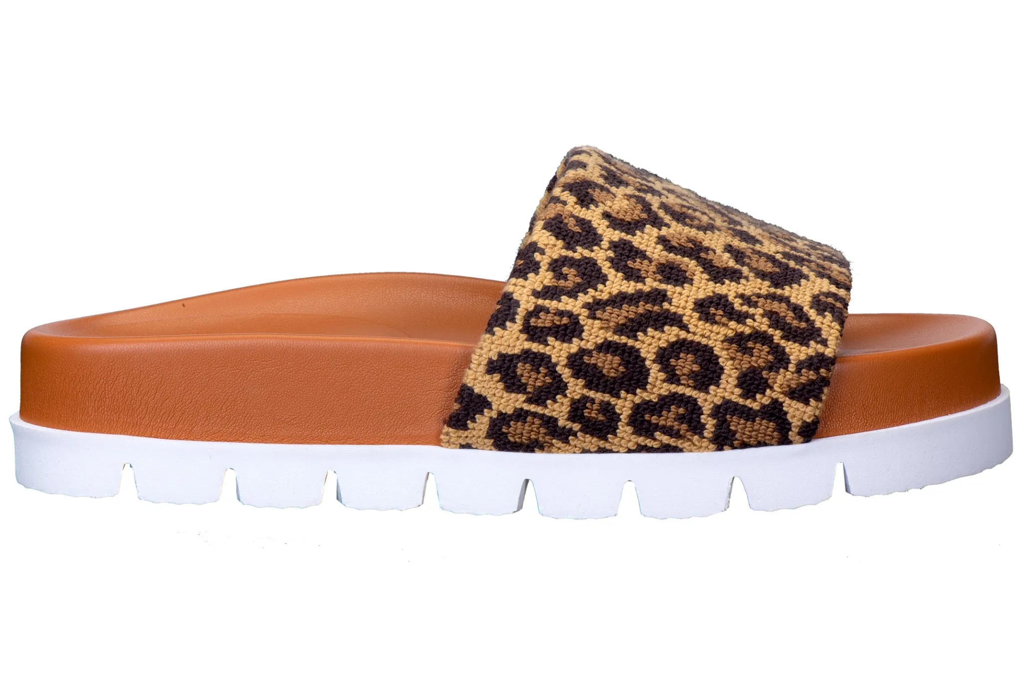 Jane Leopard Needlepoint Slip (Women)<Stubbs & Wootton Outlet