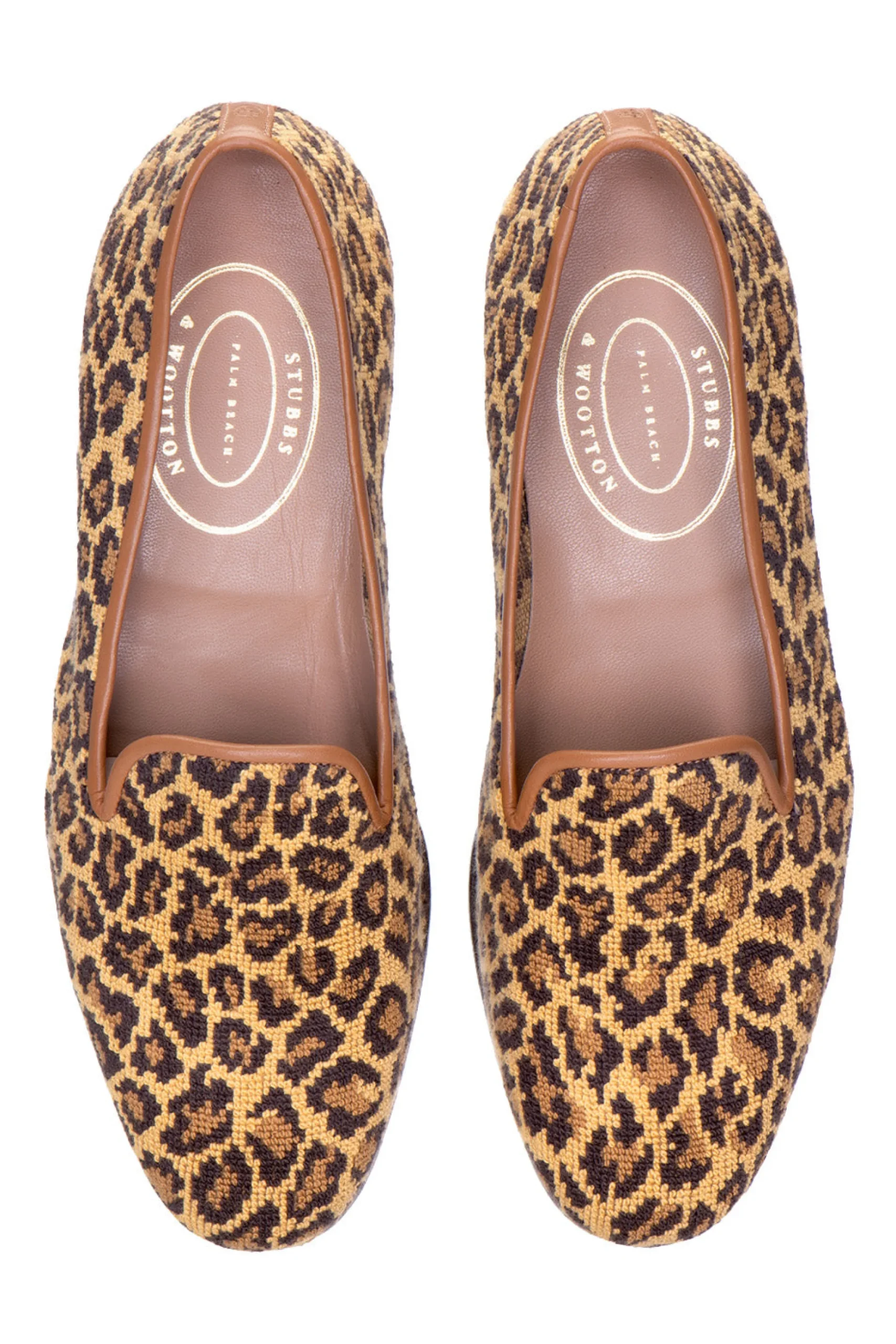 Jane Leopard Needlepoint Slipper (Women)<Stubbs & Wootton Online