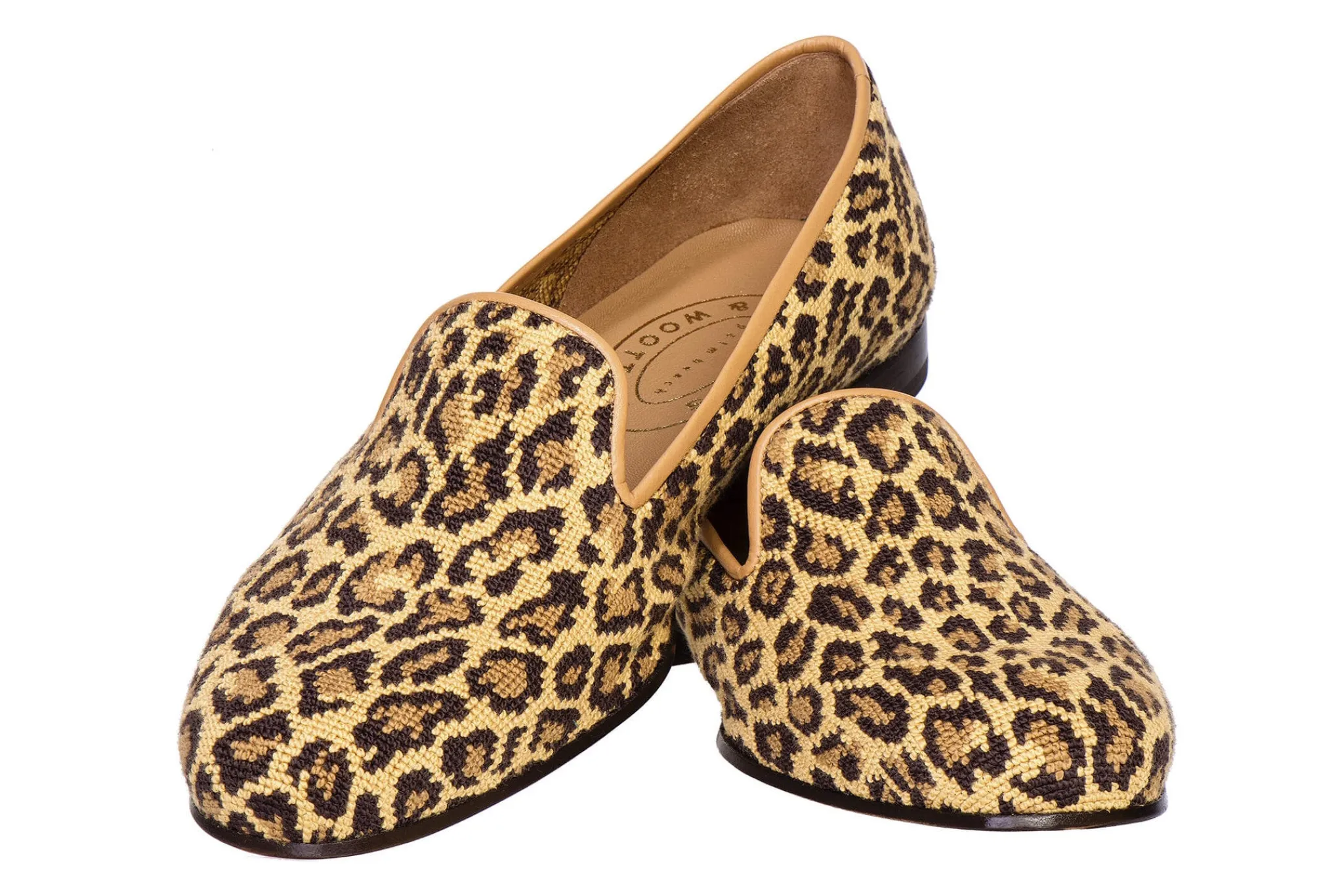 Jane Leopard Needlepoint Slipper (Women)<Stubbs & Wootton Online