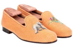 Jungle Ochre Linen Slipper (Men)<Stubbs & Wootton Best