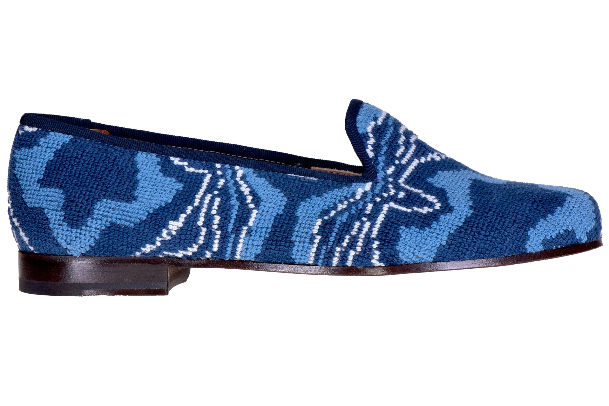 Lazurite Needlepoint Slipper (Men)<Stubbs & Wootton Clearance