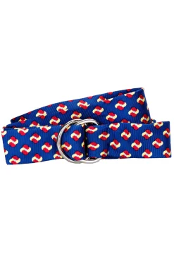 Medallion Ocean Silk Belt<Stubbs & Wootton Clearance