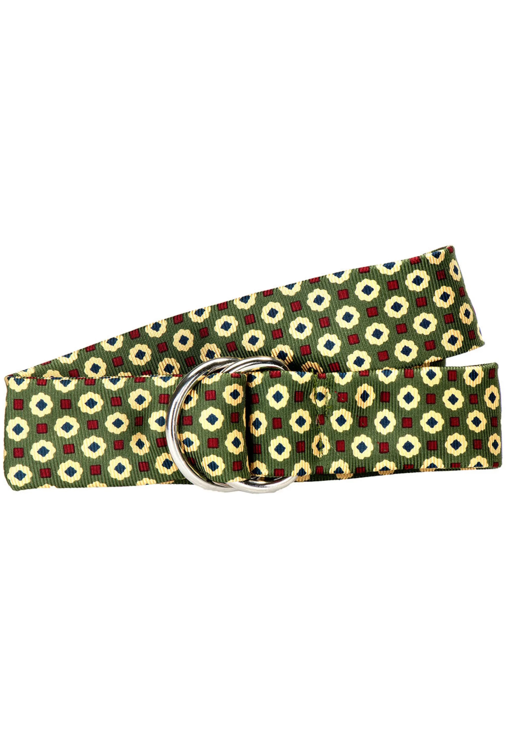 Medallion Sage Silk Belt<Stubbs & Wootton New