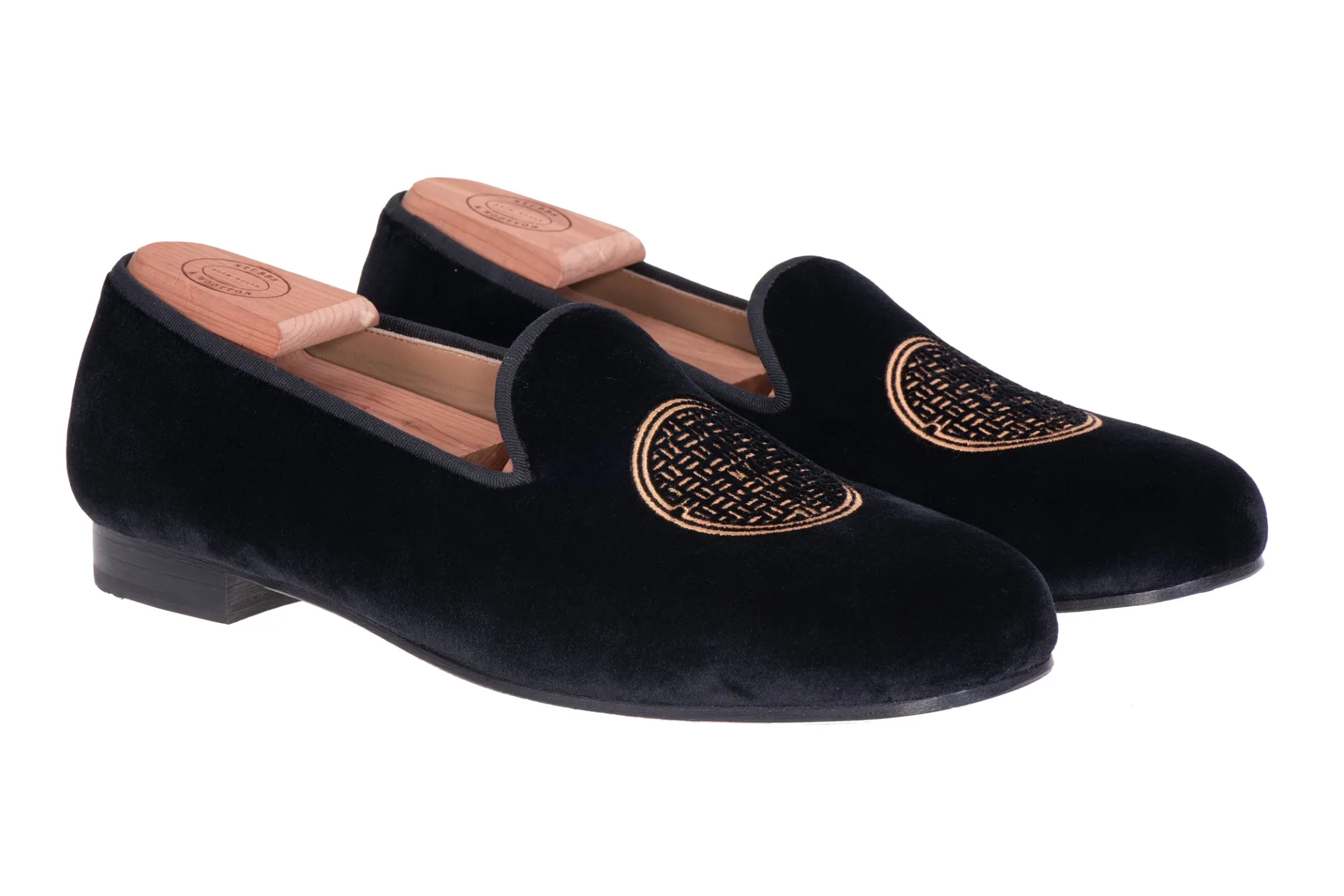 Metropolis Bronze Velvet Slipper (Men)<Stubbs & Wootton Sale