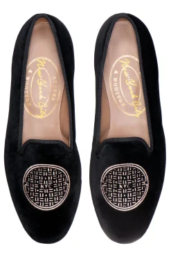Metropolis Rosegold Velvet Slipper (Men)<Stubbs & Wootton Online