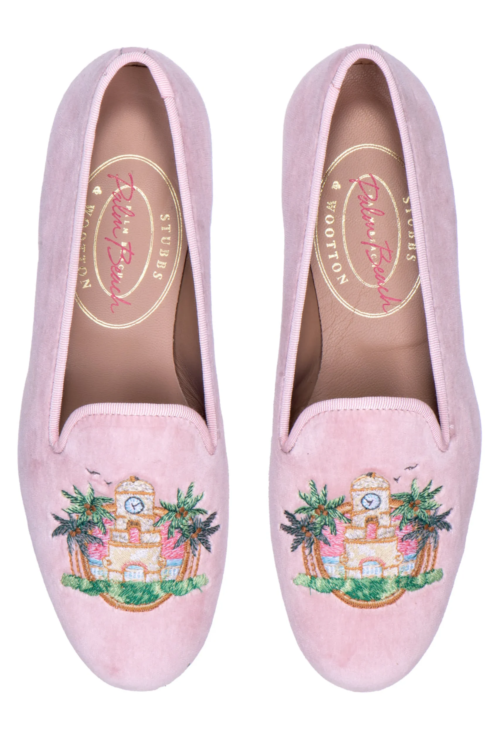 PB Clocktower Champagne Velvet Slipper (Women)<Stubbs & Wootton Sale