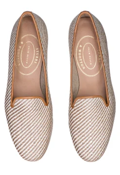 Straw Raffia Slipper (Women)<Stubbs & Wootton Outlet