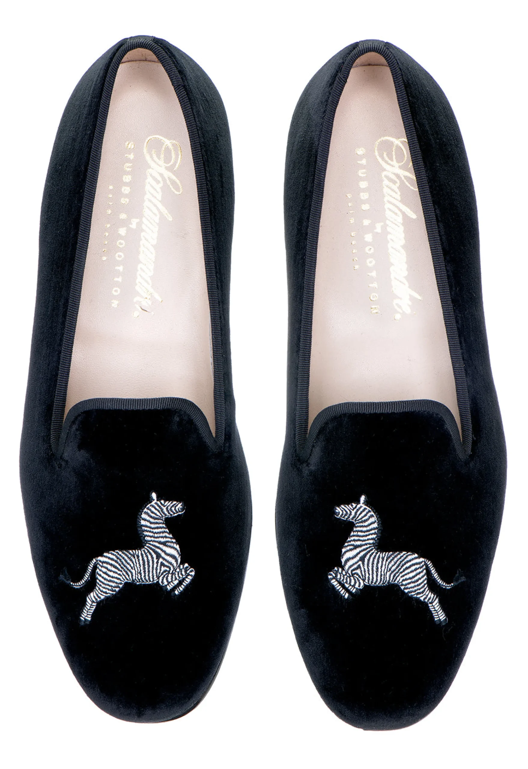 Zebra Velvet Slipper (Men)<Stubbs & Wootton Discount