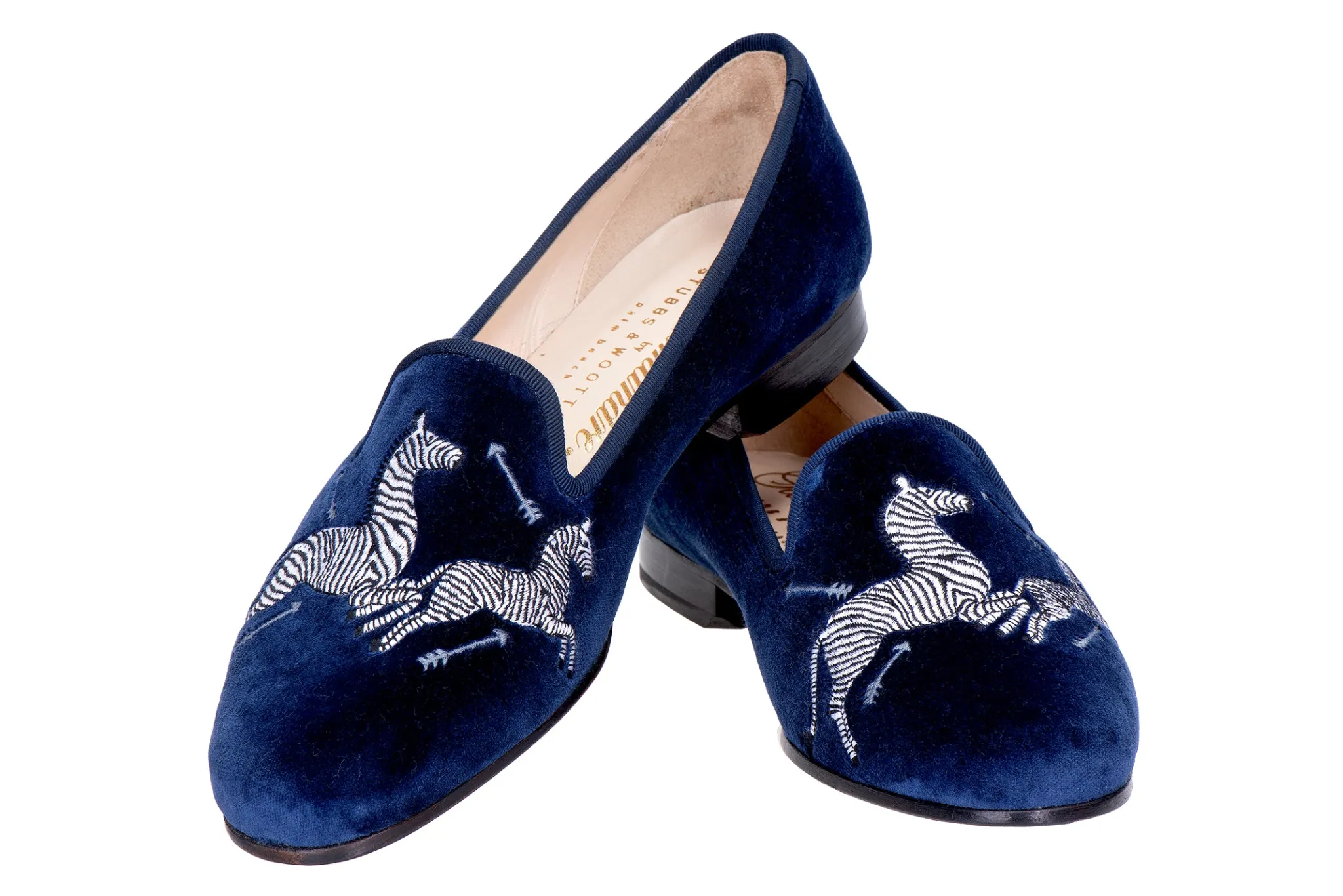 Zebras Velvet Slipper (Women)<Stubbs & Wootton Outlet