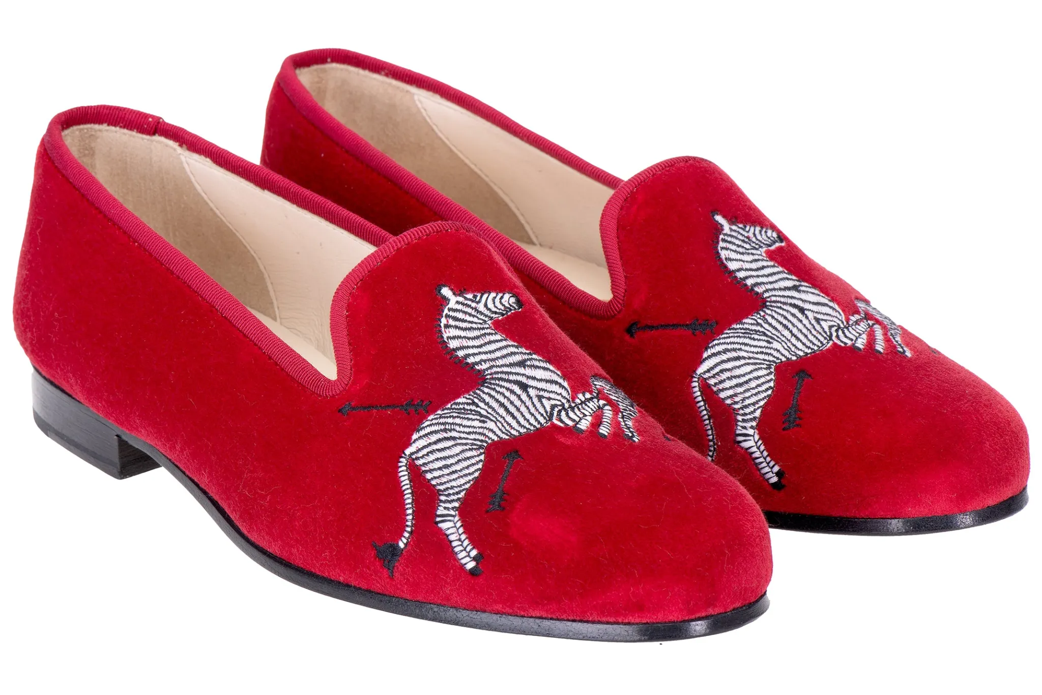 Zebras Velvet Slipper (Men)<Stubbs & Wootton New