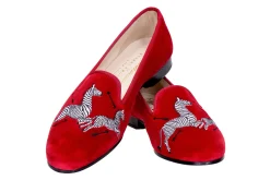 Zebras Velvet Slipper (Women)<Stubbs & Wootton Discount