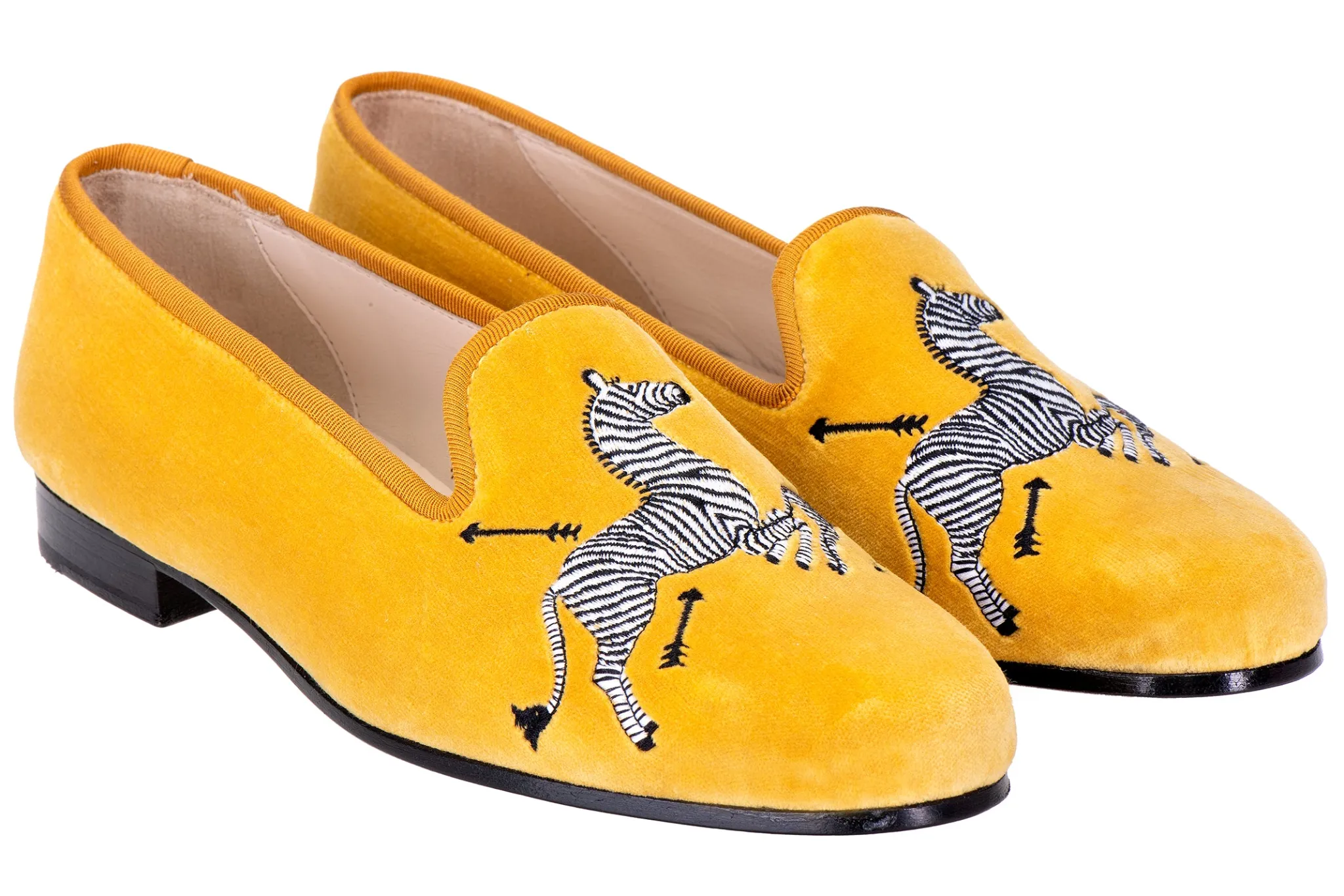 Zebras Velvet Slipper (Men)<Stubbs & Wootton New