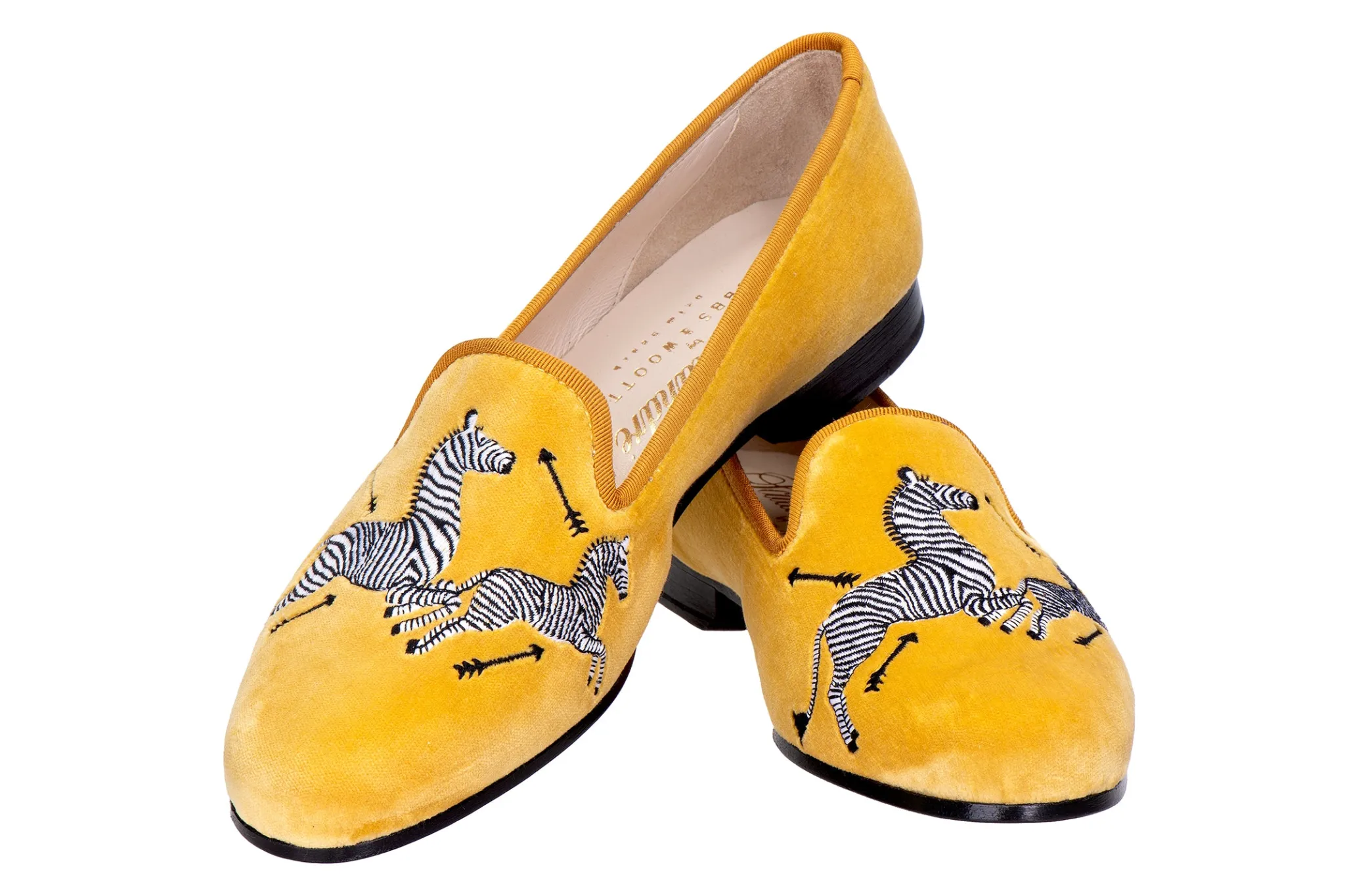 Zebras Velvet Slipper (Men)<Stubbs & Wootton New